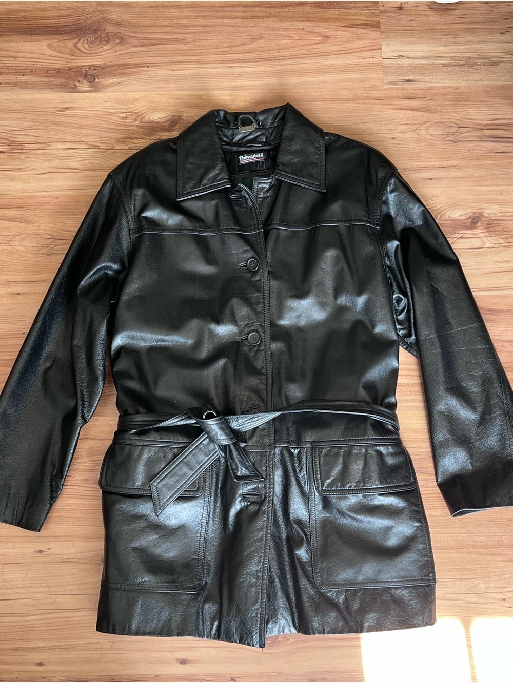 Danier short leather trench